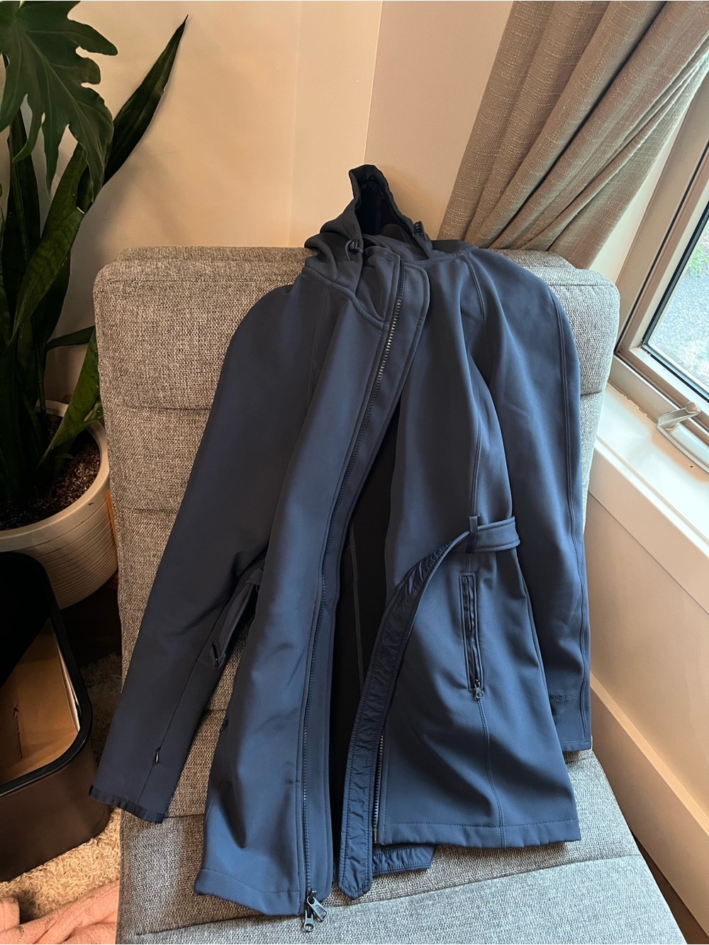 The North Face Women’s Navy Hooded Trench Coat